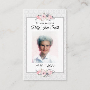 Memorial Photo Prayer Card   The Lord's Prayer