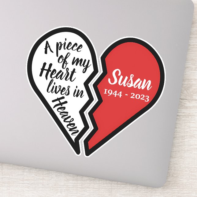 Memorial Piece of my Heart lives in Heaven (Detail)