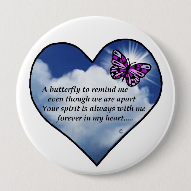 Memorial Poem 10 Cm Round Badge (Front)