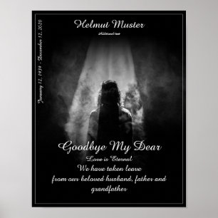 Memorial Poster Into the light - goodbye my dear