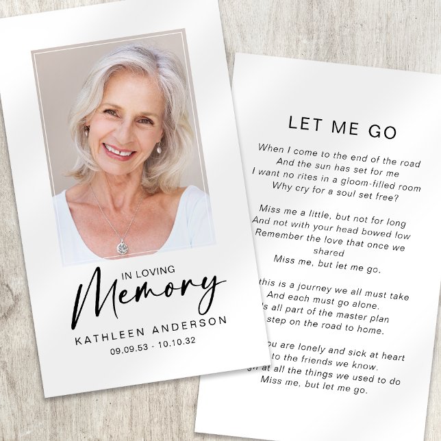 Memorial Prayer Card | In Loving Memory (Creator Uploaded)