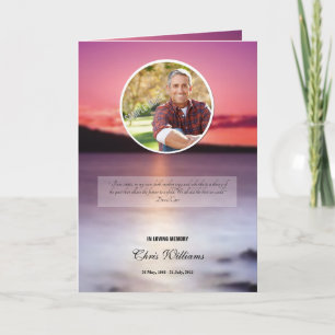 Memorial Program Template