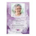 Memorial Purple Sympathy Funeral Thank You Card