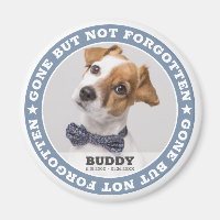 Memorial Quote Modern Pet Photo Sympathy Keepsake