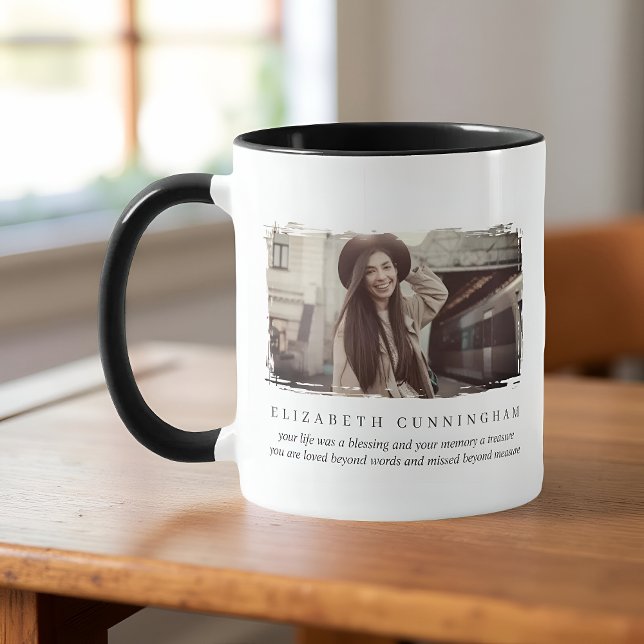 Memorial Remembrance Quote Custom Photo Mug (Creator Uploaded)