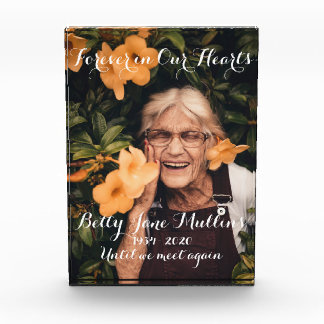 Memorial Rest In Peace Photo Block