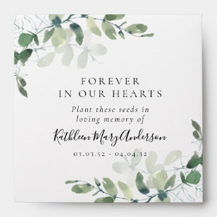 Memorial Seed Packet - Eucalyptus Corners Envelope