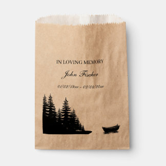 Memorial Seed Packets Fishing Funeral Wildflower Favour Bags