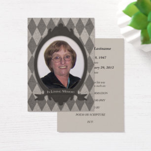 memorial service announcments