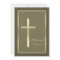 Memorial Service Gold Cross Religious Invitation