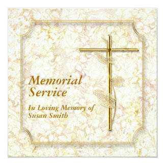 memorial service invitation