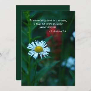 Memorial Service Invitation, Scripture Quote Invitation