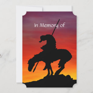 Memorial Service Invite First Nations Native