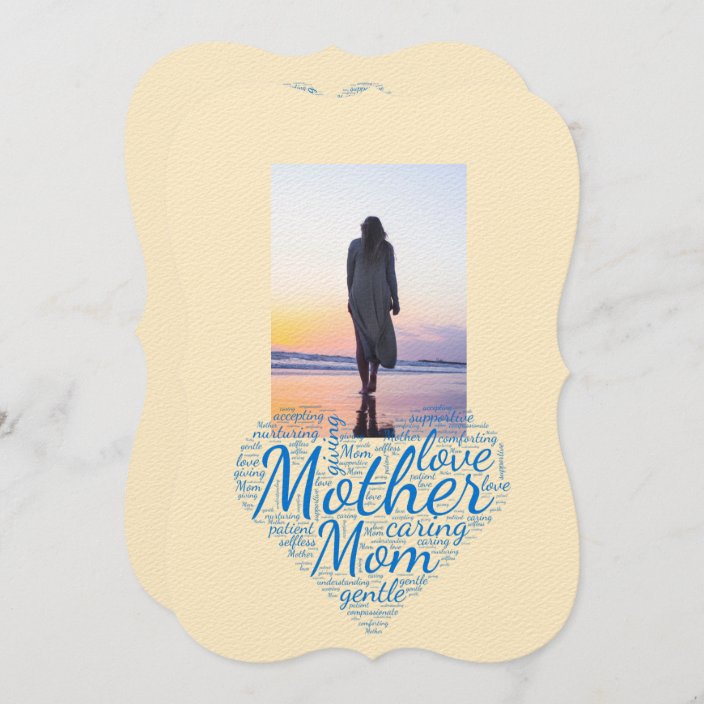 Memorial Service Invite Mother, Mum Remembrance | Zazzle.co.uk