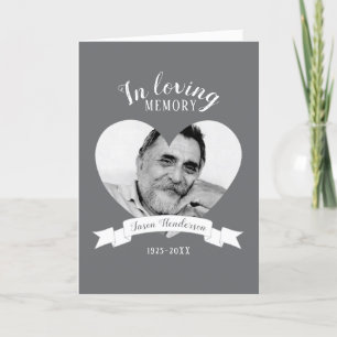 Memorial service photo cancer white ribbon program programme