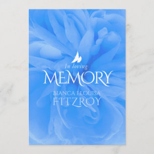 Memorial service purple rose funeral program programme