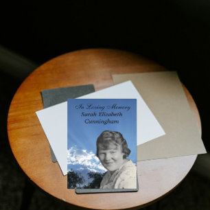 Memorial Service Sun Rays Photo Flat Program Programme