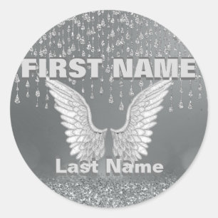 Memorial - Silver Tears Classic Round Sticker