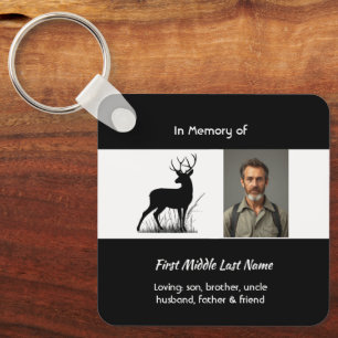 Memorial Stag Deer Outdoorsman Key Ring