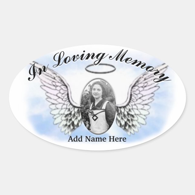Memorial Sticker - Add Photo (Front)