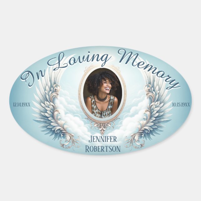 Memorial Sticker - Add Photo (Front)