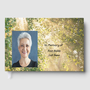 Memorial Sunshine Golden Forest Guest Book