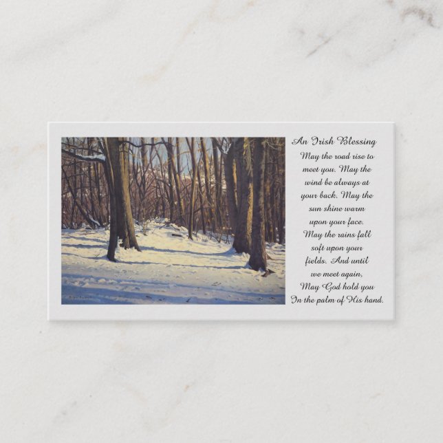 Memorial Sympathy Picture Prayer Card (Front)