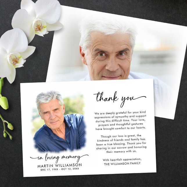 Memorial Thank You 2 Photos In Loving Memory (Creator Uploaded)