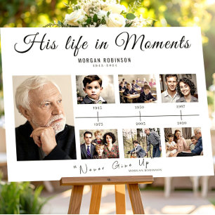 Memorial Timeline Poster Gifts Print for Man