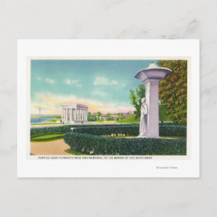 Memorial to the Mayflower Women, Portico View Postcard