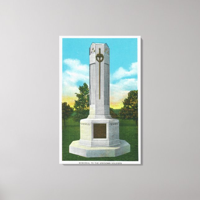 Memorial to the Unknown Soldier View Canvas Print (Front)