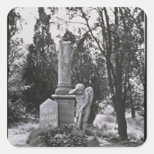 Memorial to Wolfgang Amadeus Mozart Square Sticker