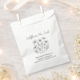 Memorial Wildflower Seed Funeral  Favour Bags
