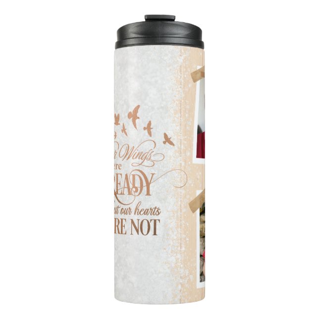  Memorial Your Wings Were Ready Personalised Photo Thermal Tumbler (Front)