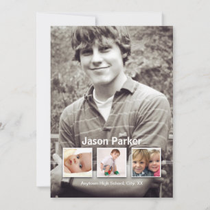 Memories 4 Photo Graduation Announcement