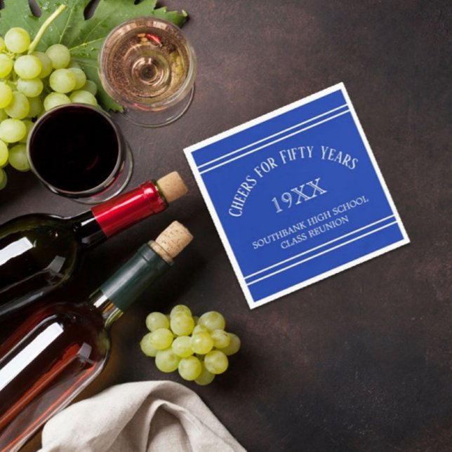 Memories! 50th Class Reunion party  Napkins (Creator Uploaded)