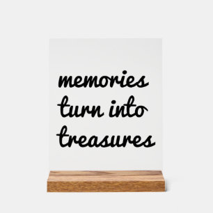 Memories Acrylic Sign