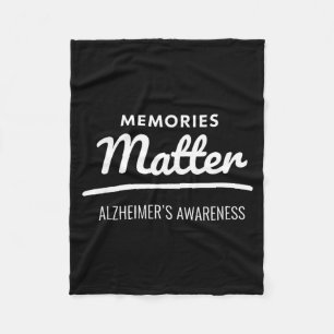 Memories alzheimer's awareness  fleece blanket