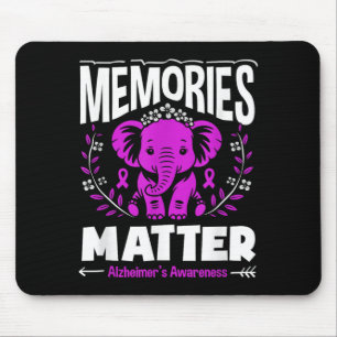 Memories alzheimer's awareness support elephant  mouse mat