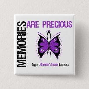 Memories Are Precious Alzheimer's Disease 15 Cm Square Badge