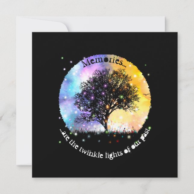 Memories are twinkle lights cosmic twinkling tree (Front)