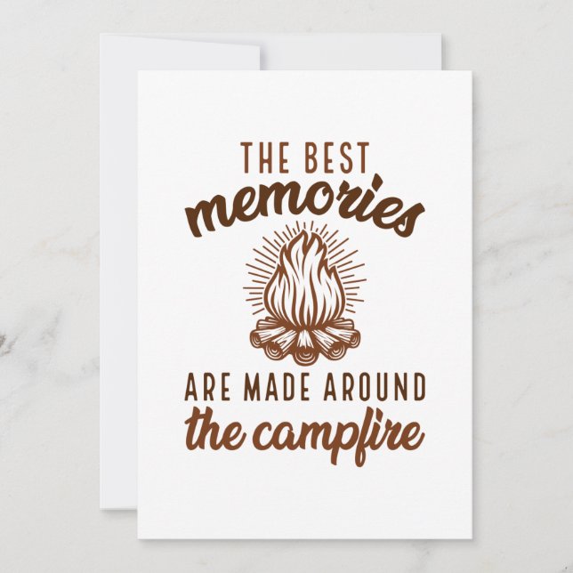 Memories Campfire Thank You Card (Front)