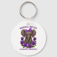 Memories Heimer's Awareness Purple Elephant Flower