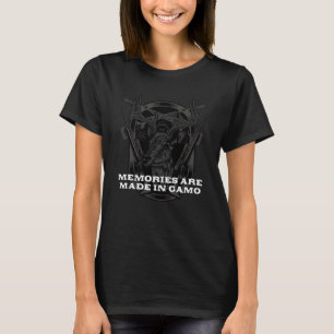 Memories in Camo Hunting Humor Hunter Wild Animal T-Shirt