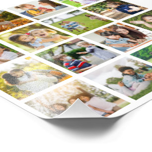 Memories in Motion: Customisable 16 Photo Collage Print