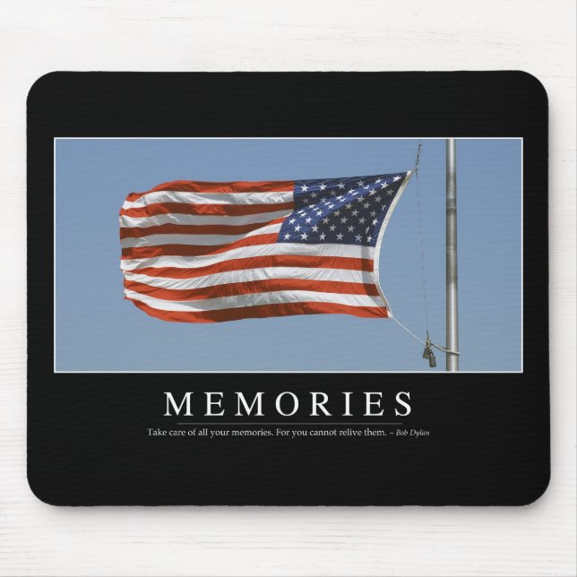 Memories: Inspirational Quote 2 Mouse Mat (Front)