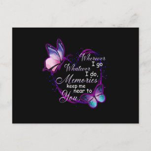 Memories Keep Me Near To You Announcement Postcard