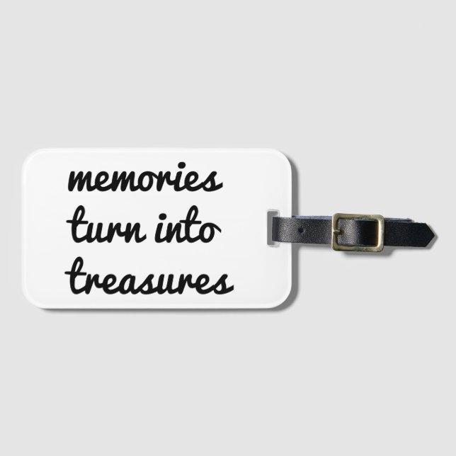 Memories Luggage Tag (Front Horizontal)