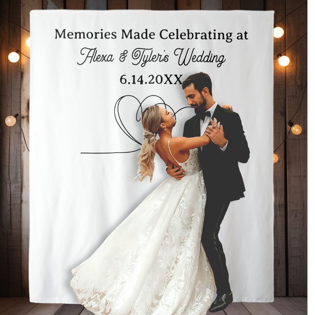 Memories Made at  Wedding Backdrop Photo Prop Tapestry (Creator Uploaded)