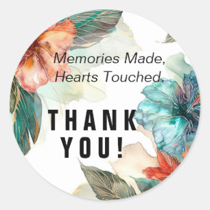 Memories made... Hibiscus Serenade Paradise Classic Round Sticker